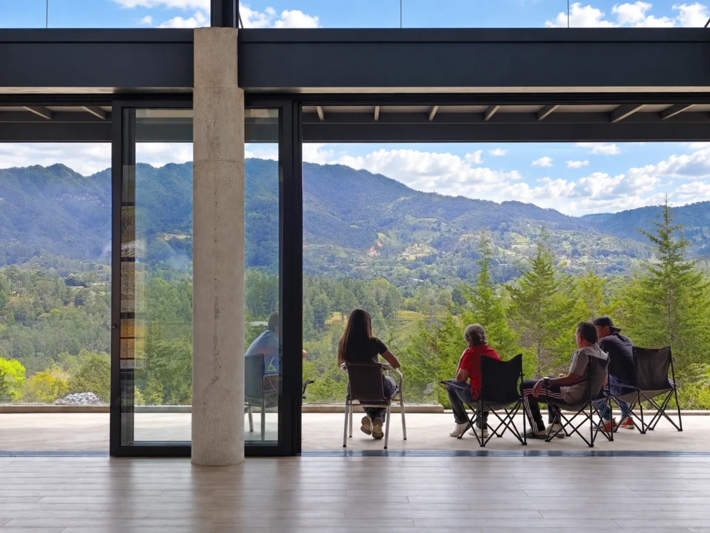 Casa Botero – terrace with mountain views