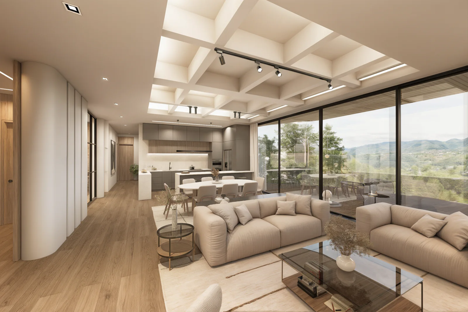 Casa El Retiro E&W – social area with landscape views