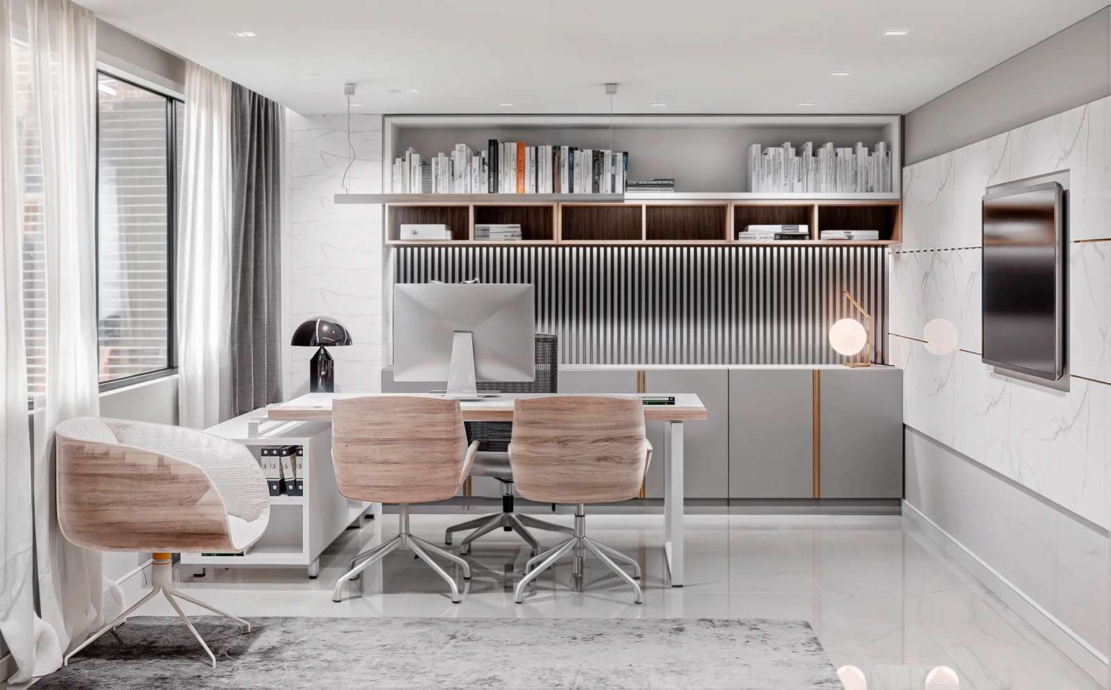Maxicasa 05 – meeting room with bookcase