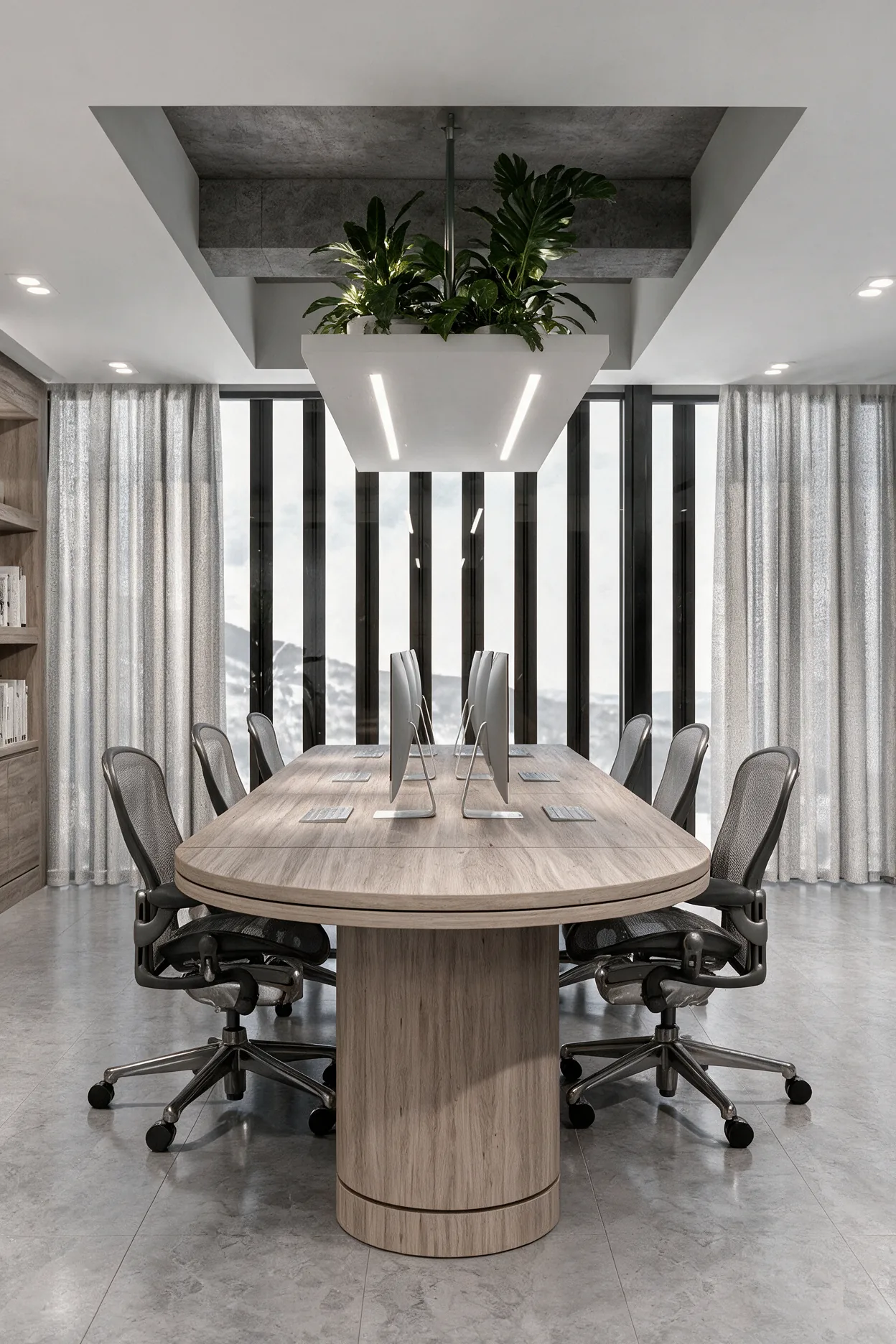 Villa & Asociados Offices – boardroom with oval table