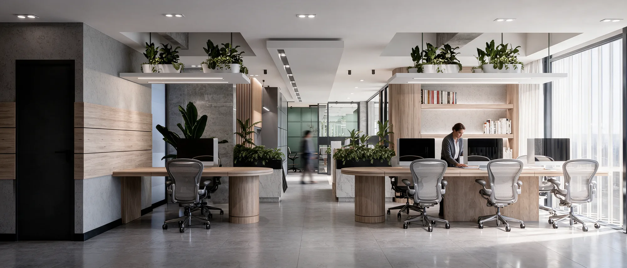 Villa & Asociados Offices – open work area