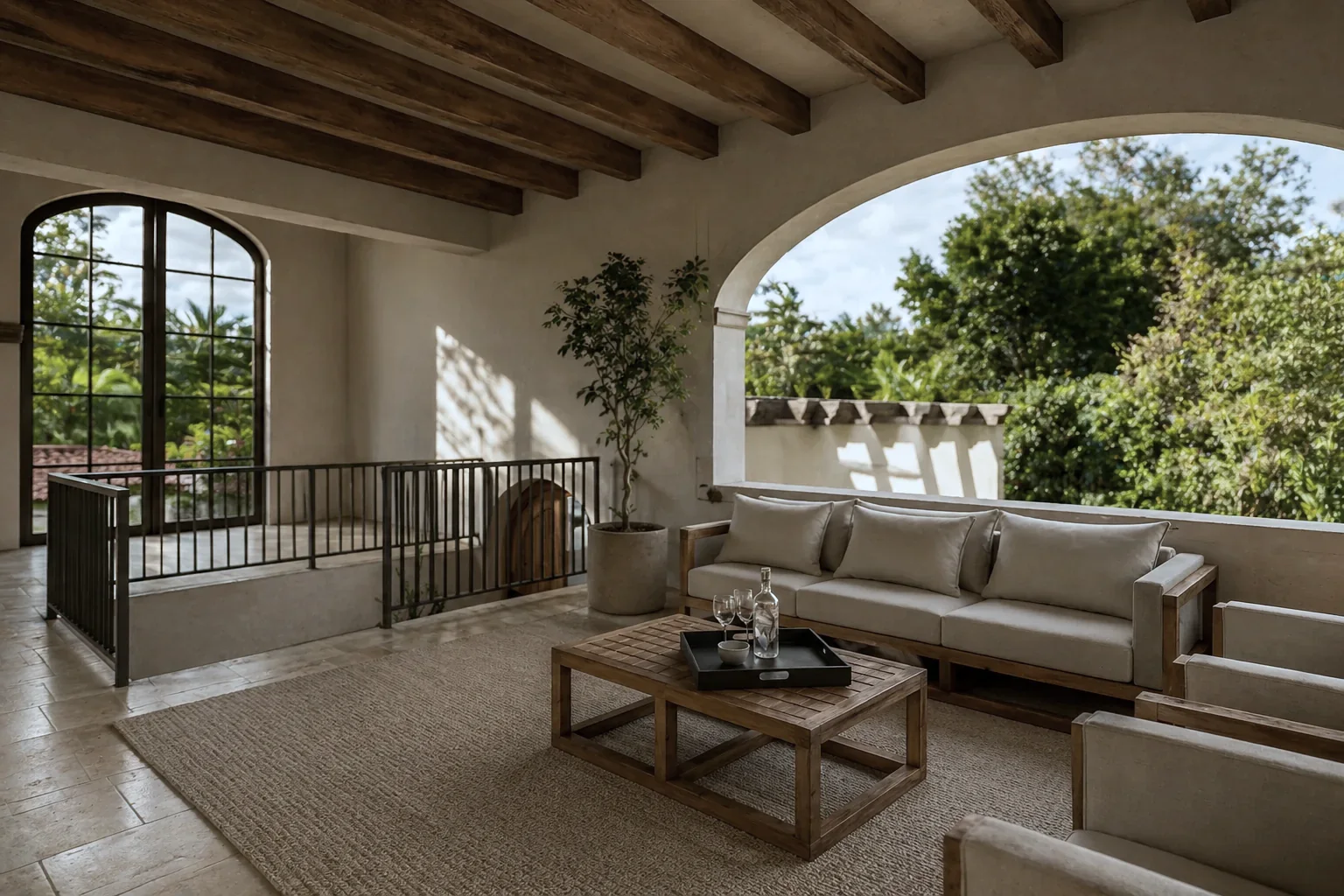 Casa La Estrella D&P – covered terrace with outdoor lounge